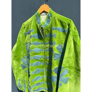 Designer Women's Beautiful Boho Suzani <b>Jacket</b> Handmade Floral Embroidery Stand Cotton Lining <b>Hippie</b> Style Autumn Spring Knitted - Product Image 4