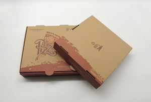 Boîte à pizza de style nouveau en gros, qualité supérieure, carton ondulé, design gratuit, papier de cuisson à emporter du Vietnam - Product Image 2