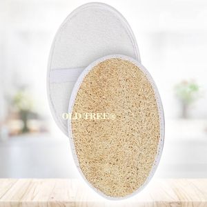 แปรงฟองน้ำขัดผิวแผ่นใยบวบทรงวงรีสำหรับอาบน้ำขัดผิว - Product Image 1