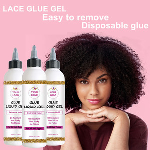 Wholesale Liquid Clear Wig <b>Adhesive</b> Hair Lace Glue Gel Custom Logo with Low MOQ - Product Image 1