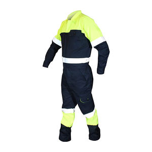 Salopette de travail en polyester imperméable à LED multi-poches de classe 1 ANSI pour hommes, combinaison de sécurité protectrice, logo personnalisable - Product Image 2