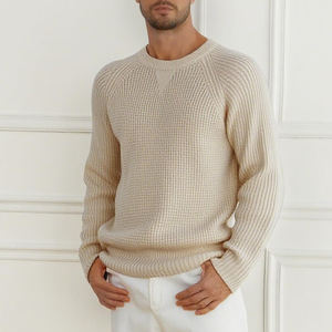 Fournisseur direct d'usine O-Neck hiver chaud hommes chandails nouvelle mode tricoté tenue décontracté hommes chandail pour adultes - Product Image 4