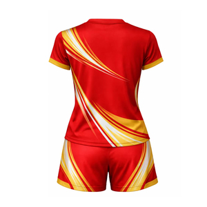 Uniformes de Voleibol Personalizados de Alta Calidad, Conjuntos Impresos 100% Poliéster, Fabricante de Kits Personalizados de Cuerpo Completo - Product Image 2