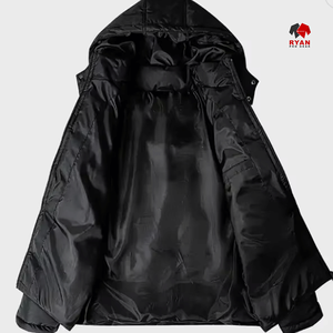 Chaqueta Acolchada Informal para Hombre con Capucha y Cierre de Cremallera Ryan Pro Gear, Impermeable y Antibacteriana - Product Image 2