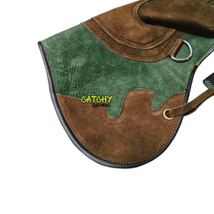 Guante de cetrería de cuero de ante Guantes de cetrería con manejo de aves Colores personalizados Guantes largos de halcón de doble capa de cuero de alta calidad - Product Image 6