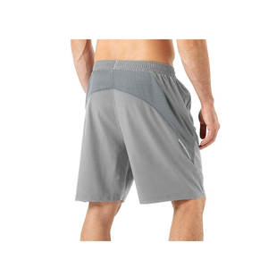 Short d'entraînement de gymnastique léger à séchage rapide pour hommes Doublure en maille Taille élastique Short de course athlétique pour le sport Poches à motif chaud - Product Image 2