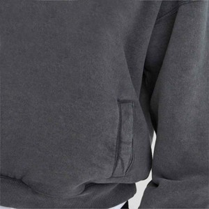 Vente en gros de pull à col roulé avec logo personnalisé Sweat à capuche pour femmes à manches longues en polaire motif de lettres brodé insigne d'hiver décontracté - Product Image 6