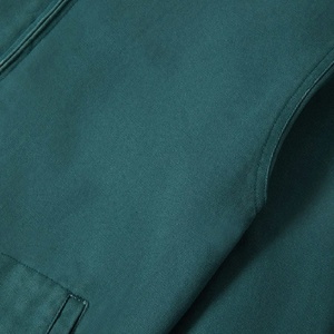 Veste de travail d'hiver épaisse en denim coton/polyester avec logo personnalisé, col rabattu, broderie vintage usée, boutons recouverts, pour homme - Product Image 3