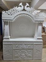 Temple en marbre blanc de qualité supérieure en marbre pooja mandir décoration spirituelle pour la maison