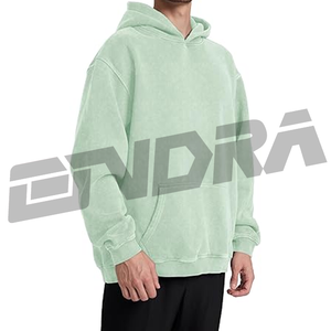 Sudadera Extra Grande Transpirable Color Verde Hinojo, Estilo Urbano Moderno para Uso Diario Informal, Tejido Suave y Fresco, Corte Holgado, Estilo Hype - Product Image 2