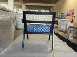 Modern Eco-Friendly Solid Mango Wood Handmade <b>Reclining</b> Chaise Lounge with Comfortable Seat for Living Room - Product Image 4