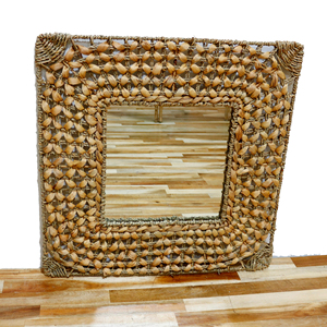 Artex Dong Thap Factory Handcrafted Vintage <b>Mirror</b> with <b>Ornate</b> <b>Gold</b> Frame for Classic Interiors and Elegant Home Styling - Product Image 1