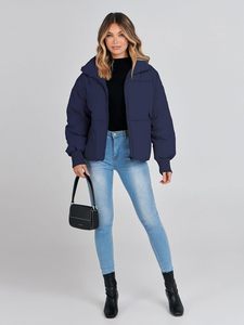 women's puffer jacket lined quilted <b>padded</b> insulated warm coat with zipper closure breathable stylish Puffer jacket - Product Image 5