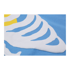 OEM <b>Cotton</b> Print Cut <b>Raw</b> Hem Edge Hoodie Patchwork Pant Men Tracksuit Heavyweight Stacked Flared Mens Two Pieces Jogger Sets - Product Image 6