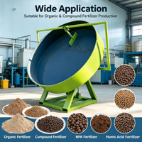 Granulateur à disques haute efficacité, conception à arc intégré pour la granulation de la poudre de charbon et du ciment