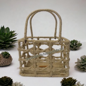 New Design Good Quality Elegant Jute Rope Handmade Weaved Eco-Friendly Hamper <b>Basket</b> for Storage Gift and More - Product Image 6