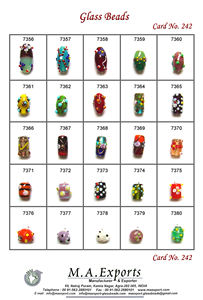 Perles de verre de décoration en pointillés au design unique fait à la main pour la fabrication de bijoux Perles de verre en pointillés exclusives pour la fabrication de bracelets - Product Image 5