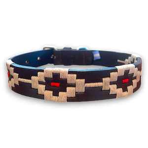 Collier pour chien en cuir véritable fait main Leathercart LC-09 pour le sport et les loisirs, fils de qualité supérieure, taille personnalisable - Product Image 1