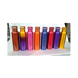 Designer Ayurveda Copper Water Bottle Available Different Design With Amazing Printed Work Best Quality Wholesaler From India - Product Image 1
