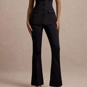 Pantalon cargo tendance pour femme, nouvelle collection automne, coupe large et droite, style streetwear élégant, pantalon décontracté polyvalent - Product Image 3