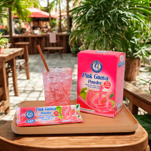 Suministro de fábrica a granel, caja de 320g, polvo de jugo de guayaba rosa de Vietnam orgánico Natural, bebida instantánea, 18 meses de vida útil, alimentos y bebidas - Product Image 1