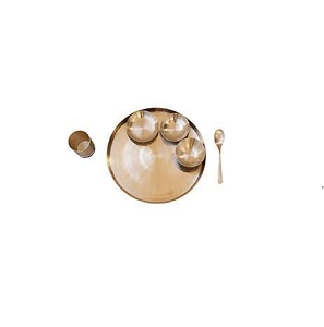 Juegos de cena de Frutero de latón Idishlar Glass Gold Pattern Utensilios de cocina y restaurantes y artesanía natural y gran oferta - Product Image 3