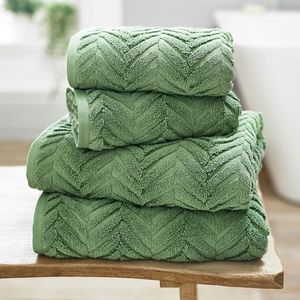 Serviette de luxe coton essuie-mains ensemble de serviettes adulte tissé carré Aspire bain traditionnel 100% coton exclusif couleur grise rayé - Product Image 3