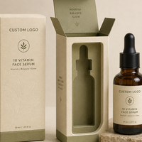 Emballage personnalisé de produits de beauté, boîte en papier pour lotion, huile essentielle, sérum, emballage cosmétique, boîte d'emballage pour soins de la peau