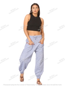 Pantalon Aladdin pour femmes de taille libre Joggers Hopper Straight Harem Baggy Streetwear Classic Washed Logo Respirant Flat Winter - Product Image 3