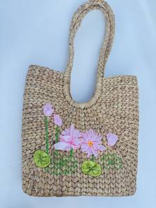 Élégant Open Top Clutch Deux Bretelles Écologique Vintage-Style Jacinthe D'eau Sac À Main Nouvelle Collection 1-1.9L Capacité - Product Image 6