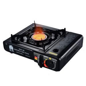 Réchaud à gaz portable à brûleur unique pour le camping, en acier métallique, pour barbecue extérieur, avec sac de transport, coupe-vent, alimenté au propane, pour pique-niques et voyages - Product Image 5