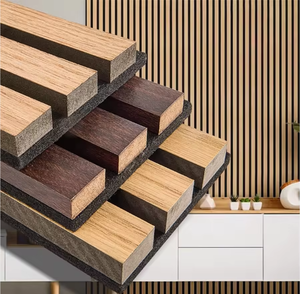 Paneles Acústicos Decorativos para Interiores, Revestimiento de Pared Acanalado con Efecto Estrellado 3D, Rejilla WPC con Recubrimiento de PVC, Precio de Fábrica - Product Image 1