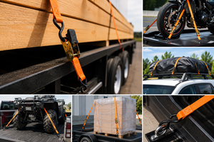Correa de Amarre de Poliéster Premium de Baja Elasticidad de 25 mm y 800 kg con Ganchos en S, Fabricante OEM para Transporte de Carga Ligera - Product Image 2