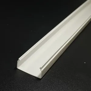 聚氯乙烯布线电缆管道塑料电缆桥架装饰聚氯乙烯网络电缆线槽透明盖白色OEM