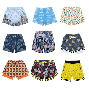 Oem Custom Retro Streetwear 2 en 1 Homme Mesh Team Jersey Homme Athlétique Vintage Mesh Basketball Shorts Avec PochetsDDP shipping - Product Image 6