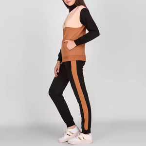 Conjunto de chándal para mujer, venta al por mayor, conjunto de fitness a la moda, pantalones Jogger y sudadera, Combo para gimnasio o ropa informal cómoda - Product Image 3