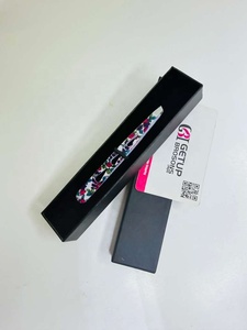 GETUP BROSONS IMPEX Professional Paper Coated Stainless Steel Eyebrow Tweezer Pointed <b>Silver</b> Tip - Product Image 2