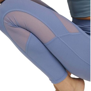 Leggings de sport de fitness taille haute pour femmes avec logo de marque personnalisé Spandex extensible Workout Yoga - Product Image 6