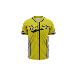 Superventas, novedad de 2025, camisetas de béisbol con cuello en V de alta calidad, Panel de solapa, botón completo, sublimación, ropa transpirable - Product Image 1