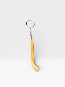 Children's Ice Hockey Stick Keychain <b>Mini</b> Wooden Promotional <b>Keyring</b> for Tournaments - Product Image 2