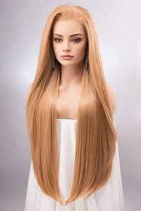 วิกผมอินเดียคุณภาพสูงแบบ Remy Pre-Bonded สำหรับติดกับลูกไม้ # สีบลอนด์สตรอว์เบอร์รี 27 - Product Image 2