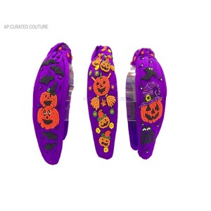 Bandeau de style noué orné de perles, fabriqué à la main en Inde, pour les fêtes d'Halloween, au meilleur prix, design personnalisé pour les fêtes - Product Image 2