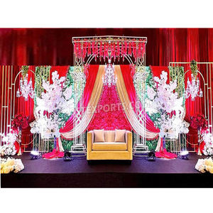 Conjunto de Pared Metálica para Fiesta de Compromiso al por Mayor, Soportes Metálicos Exclusivos para Escenario de Boda, Arcos Metálicos para Recepción de Boda, EE. UU. - Product Image 1