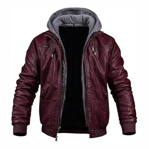 Chaqueta bomber de piel de oveja personalizada de Calidad única Chaqueta de cuero de alta calidad - Product Image 2