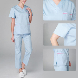 2024 Unisex Printed OEM Hospital Uniforms High Quality Custom Design with Spandex Women's <b>Scrub</b> Sets Wholesale Price - Product Image 6