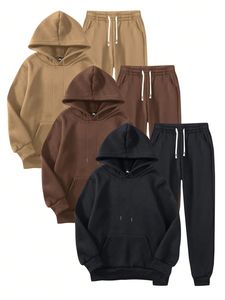 Survêtements pour hommes 2 pièces à manches longues athlétique Full Zip Sweatsuits Jogging Suit Set Casual Outdoor Streetwear Sport Tracksuit Set - Product Image 4
