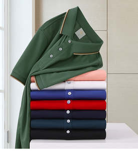 Camisetas Polo de Manga Corta de Verano de Alta Calidad 923, Nuevo Diseño, Camisetas Polo Transpirables a Rayas para Hombre - Product Image 4