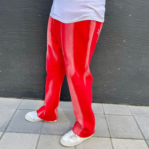 Pantalones de chándal de nuevo diseño para hombre, pantalones acampanados lavados al sol, estilo de 4 bolsillos, dobladillo ajustado, menos poliéster/material de algodón, ligero 3D - Product Image 2