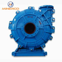 Pompe centrifuge horizontale Minerco en acier inoxydable pour boues, composants en fer OEM, pour le lavage du sable de carrière et le traitement des agrégats