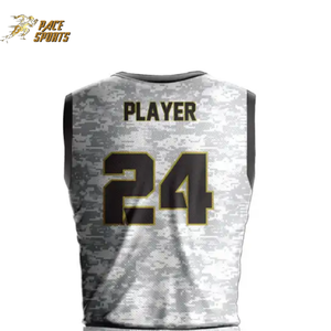 Conjuntos de uniformes de baloncesto con patrón de camuflaje de poliéster transpirable de primera calidad para hombres y niños, ropa deportiva de talla grande para el verano - Product Image 4